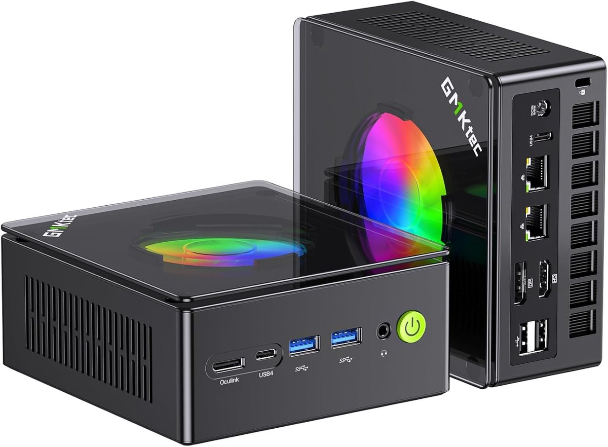 Mini PC Ryzen 9 8945HS - 32 GB DDR5 RAM - 512 GB PCIe 4.0 SSD - Mini Desktop Computer - Voor Dagelijks Gebruik