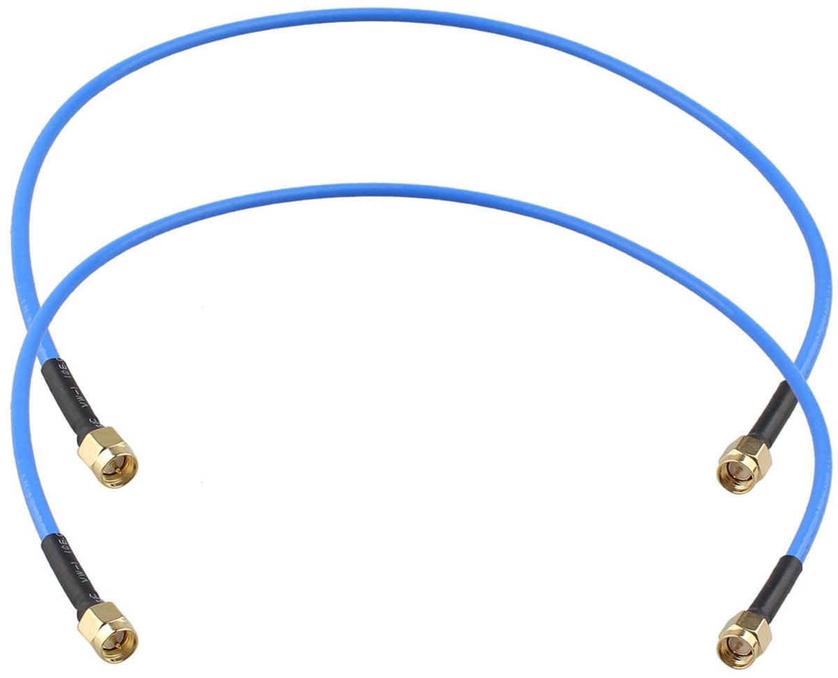 RF Coaxkabel 50cm - SMA Male naar SMA Male - RG402 - 50 Ohm - Voor VNA en antenne-analyse