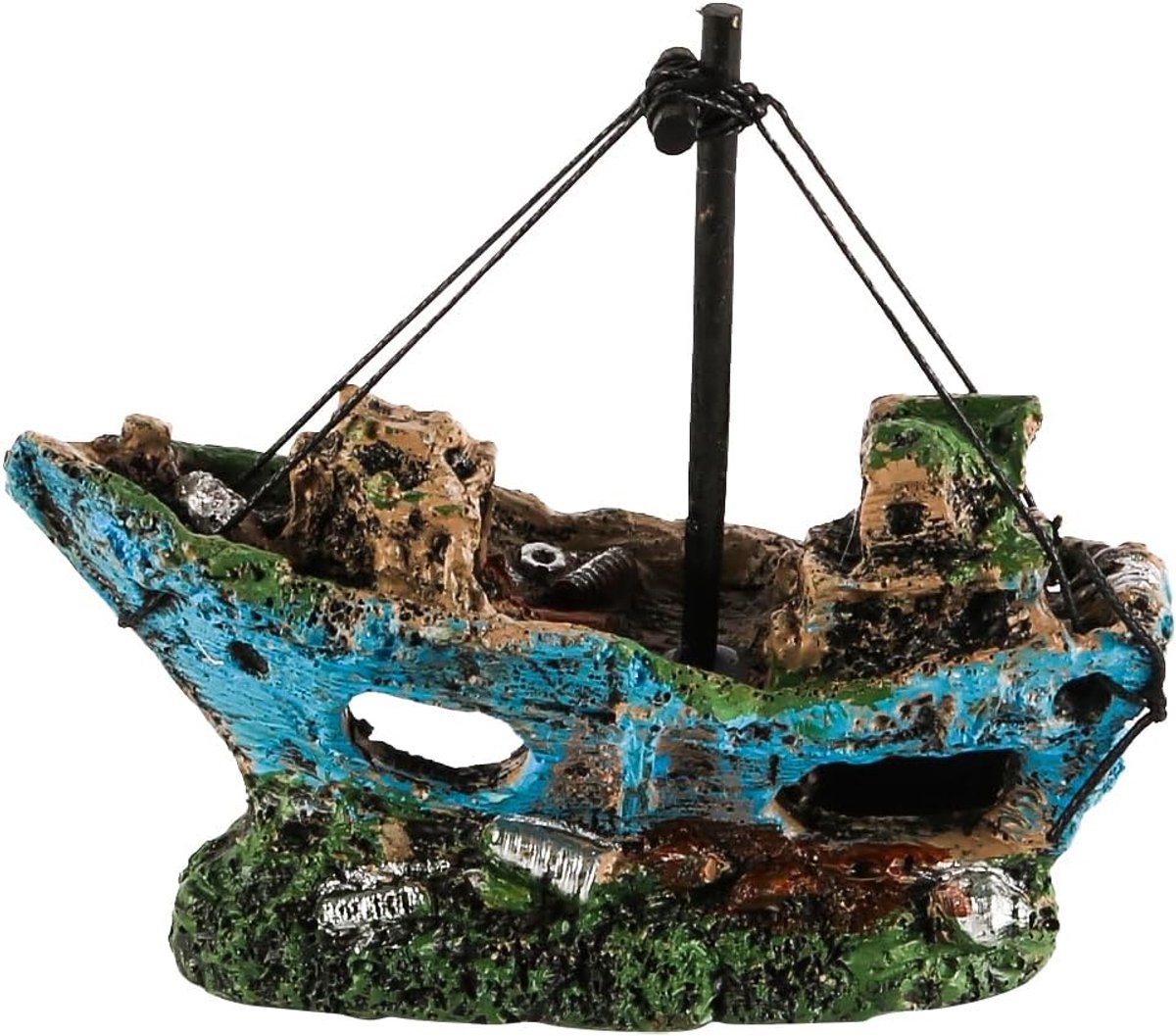 Aquariumdecoraties complete set - geschikt voor aquaria - diverse accessoires - voor een sfeervolle onderwaterwereld