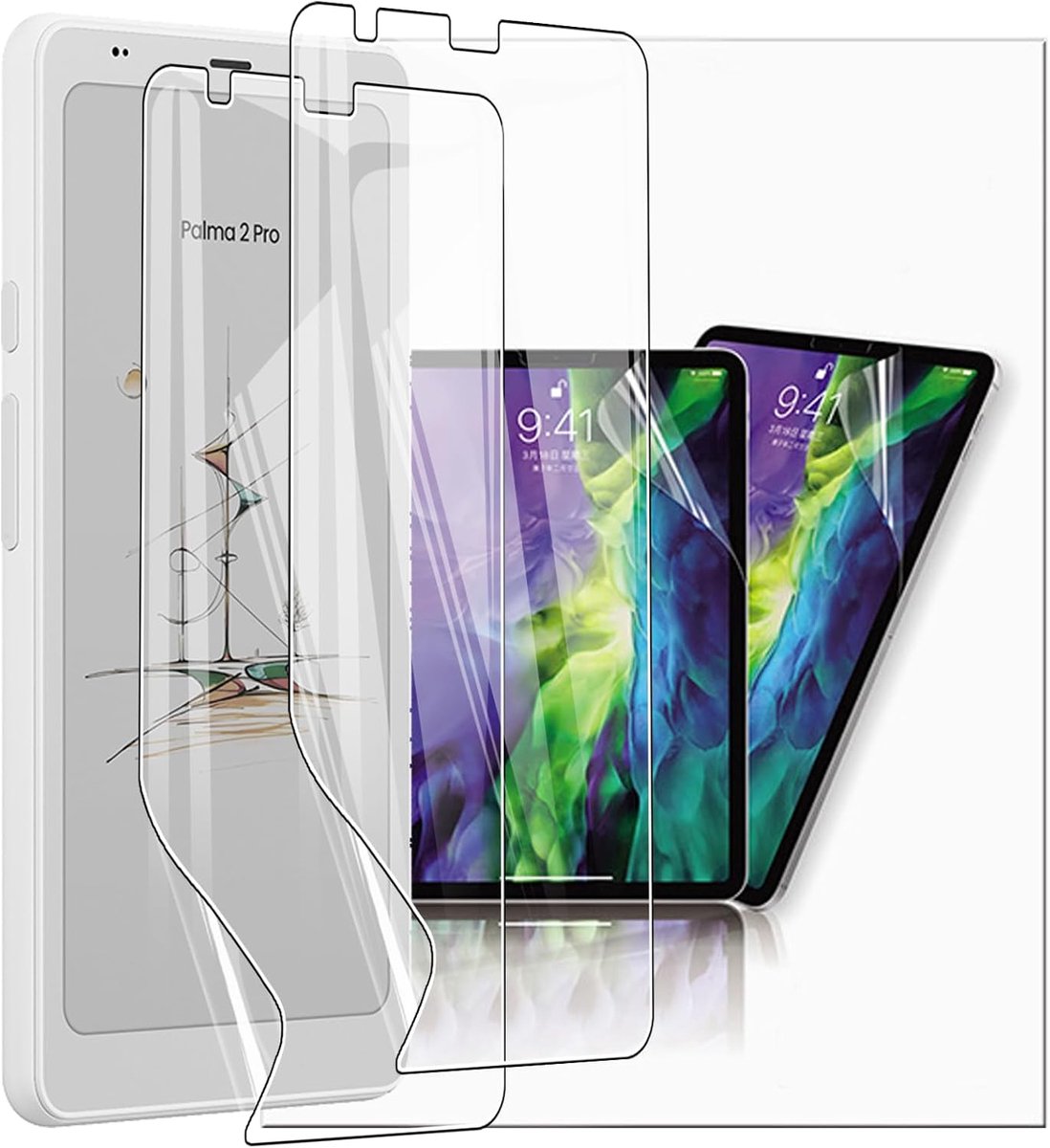 2 stuks beschermfolie voor Palma 2 Pro 6,13 inch, ultrabestendig, krasbestendig, mat, PET-displaybeschermfolie, HD-helder, hoge gevoeligheid, anti-luchtbellen, displaybeschermfolie