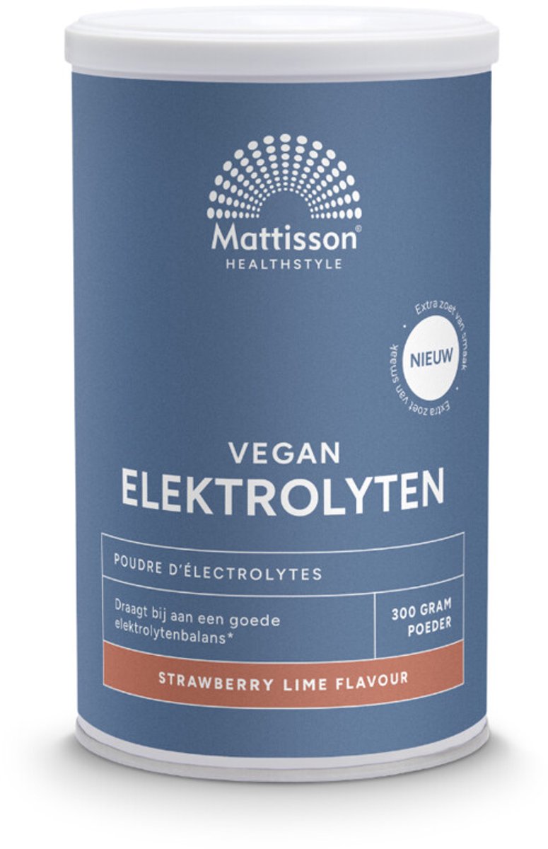 Mattisson Elektrolyten Poeder Aardbei 300 ml