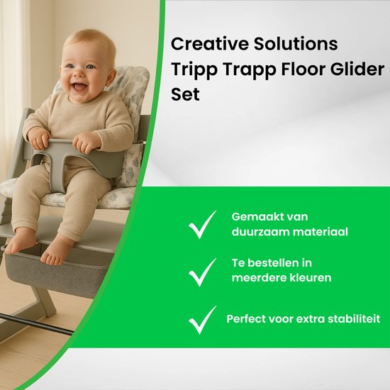 Kantelbeveiliging voor de tripp trapp kinderstoel - Tomassino - Zwart - compatibel met modellen van ná 2013 — afbeelding 3