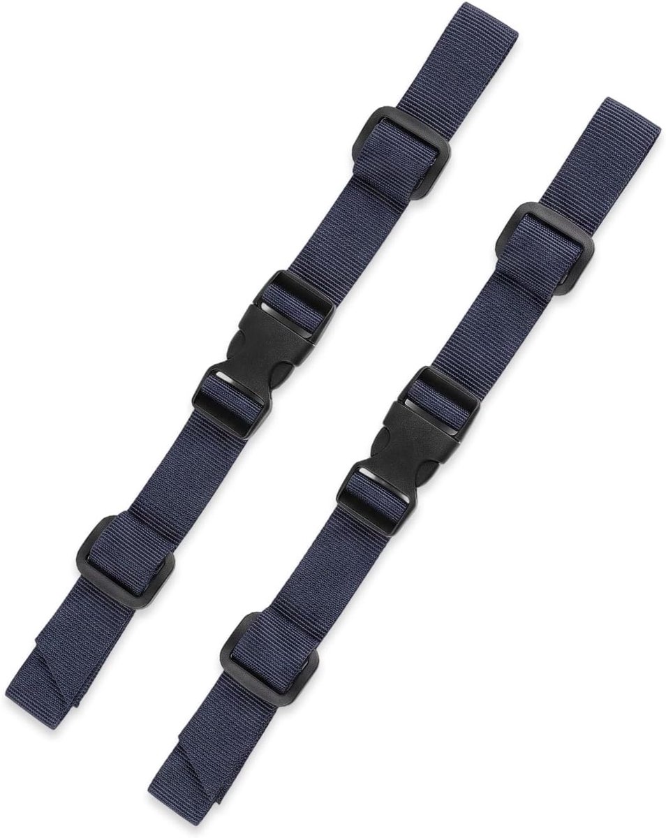 Banden voor rugzak, snelsluiting, nylon band, marineblauw, vervangende riemen met borstgesp voor wandelen en reizen, ontlast schouders en rug, stabiel en duurzaam