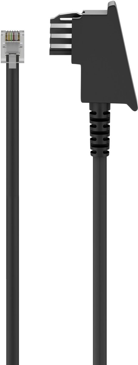 Image of Goobay TAE-F kabel (internatinaal pinout) 4-pin, 6 m, met koper beklede aluminium geleider (CCA)