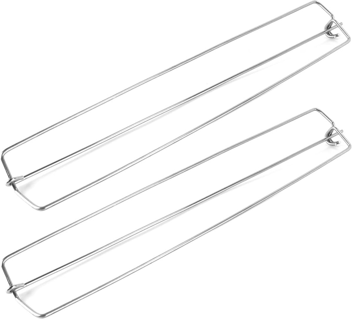 4 stuks BBQ-grillrek, vleugelrails voor het grillen van kippenvleugels, BBQ-vorkset, vleugelrails voor grillen voor picknicks en kamperen in de buitenlucht, barbecueën