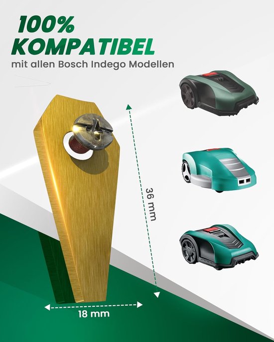 Mes voor robotmaaier, compatibel met Husqvarna — afbeelding 4