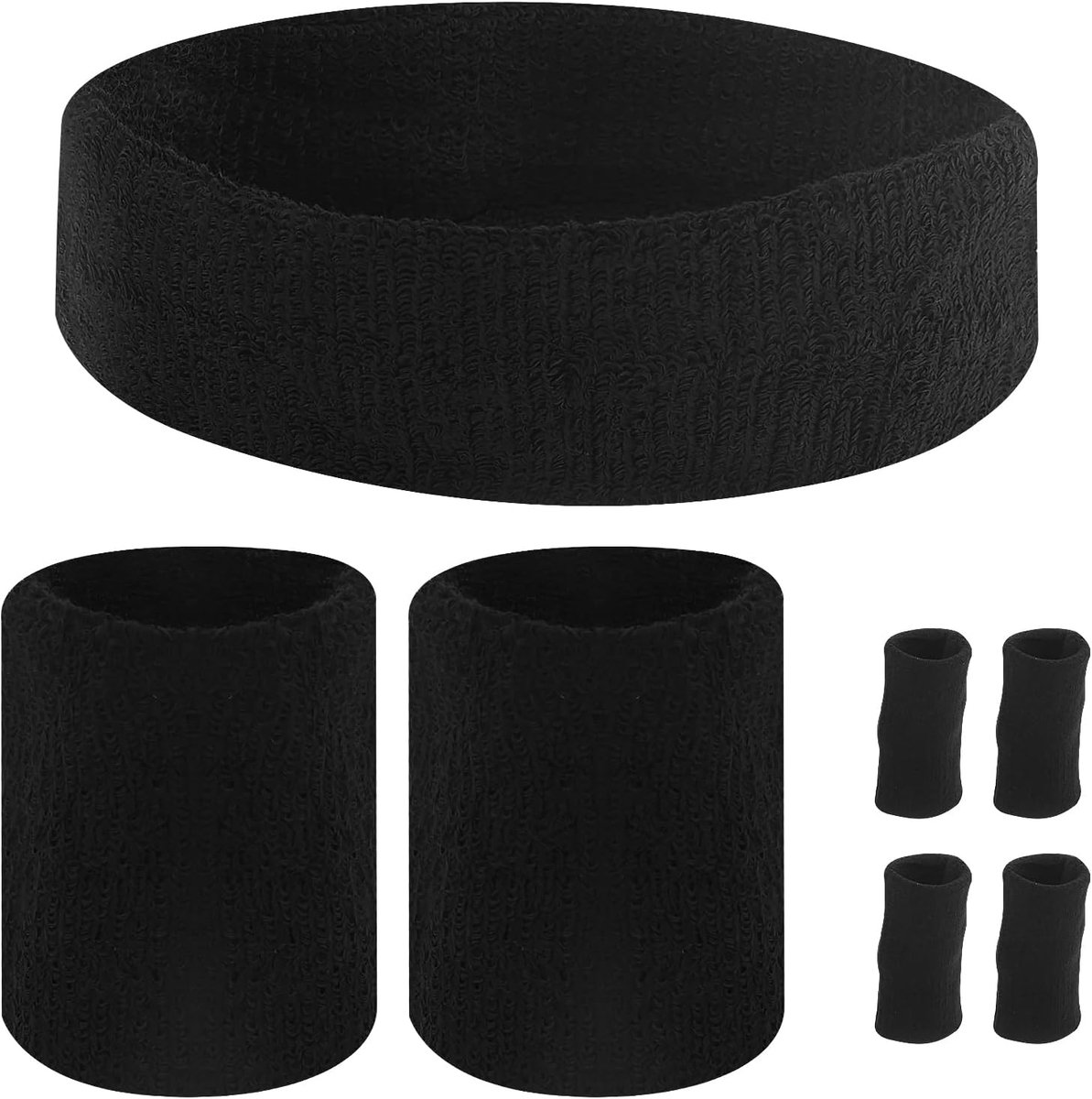 Polsbanden, hoofdband, sport, zweetband, hoofdbanden, set voor voetbal, basketbal, tennis