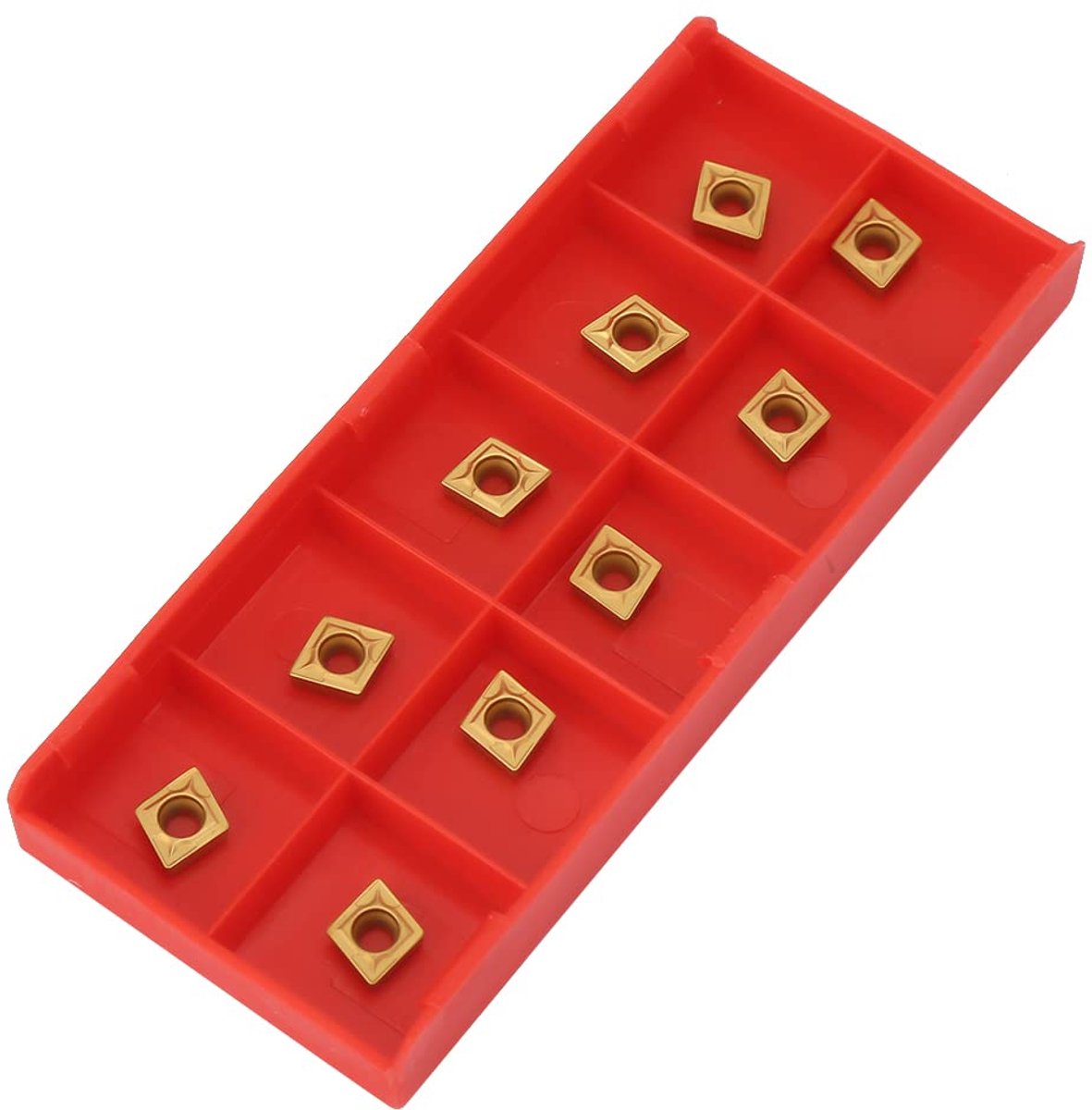 10 Stcs CCMT060204 Carbide Turning Inserts CNC Lathe Cutting Tool