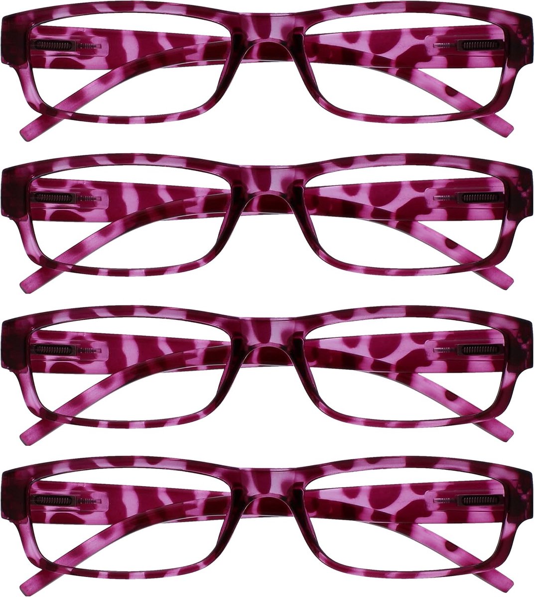 Roze Schildpad Lichtgewicht Comfortabel Lezers Waarde 4 Stuks Ontwerper Stijl Mannen Vrouwen UVR4PK032PK +1,50