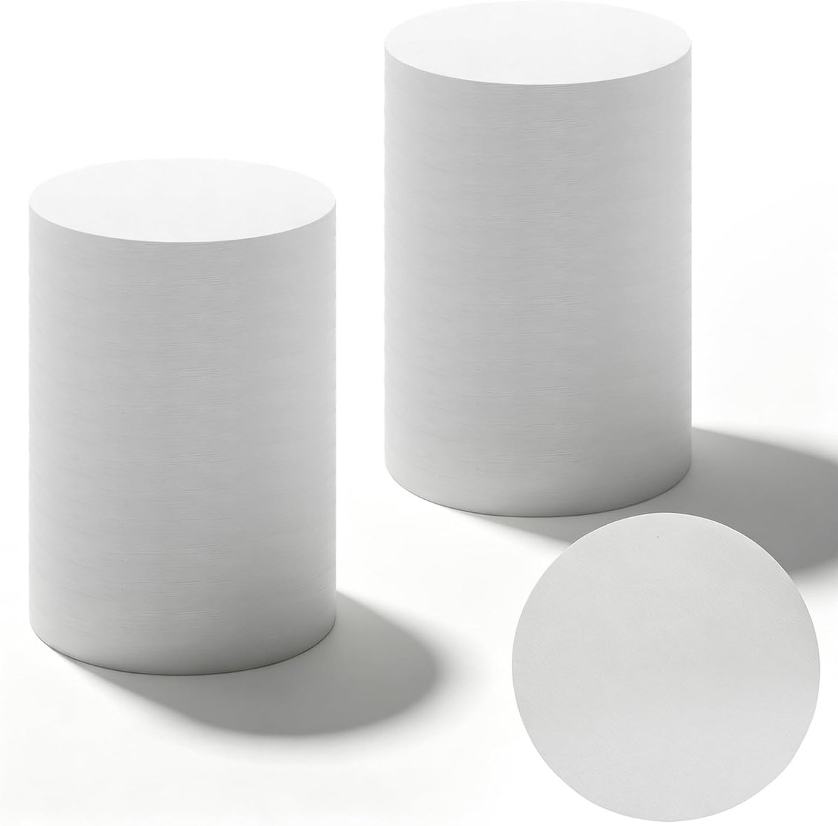 1100 stuks filterpapier, koffiefilterpapier voor glazen machine, filterpapier, rond, wit koffiefilterpapier voor koffiezetapparaten, espresso (wit)