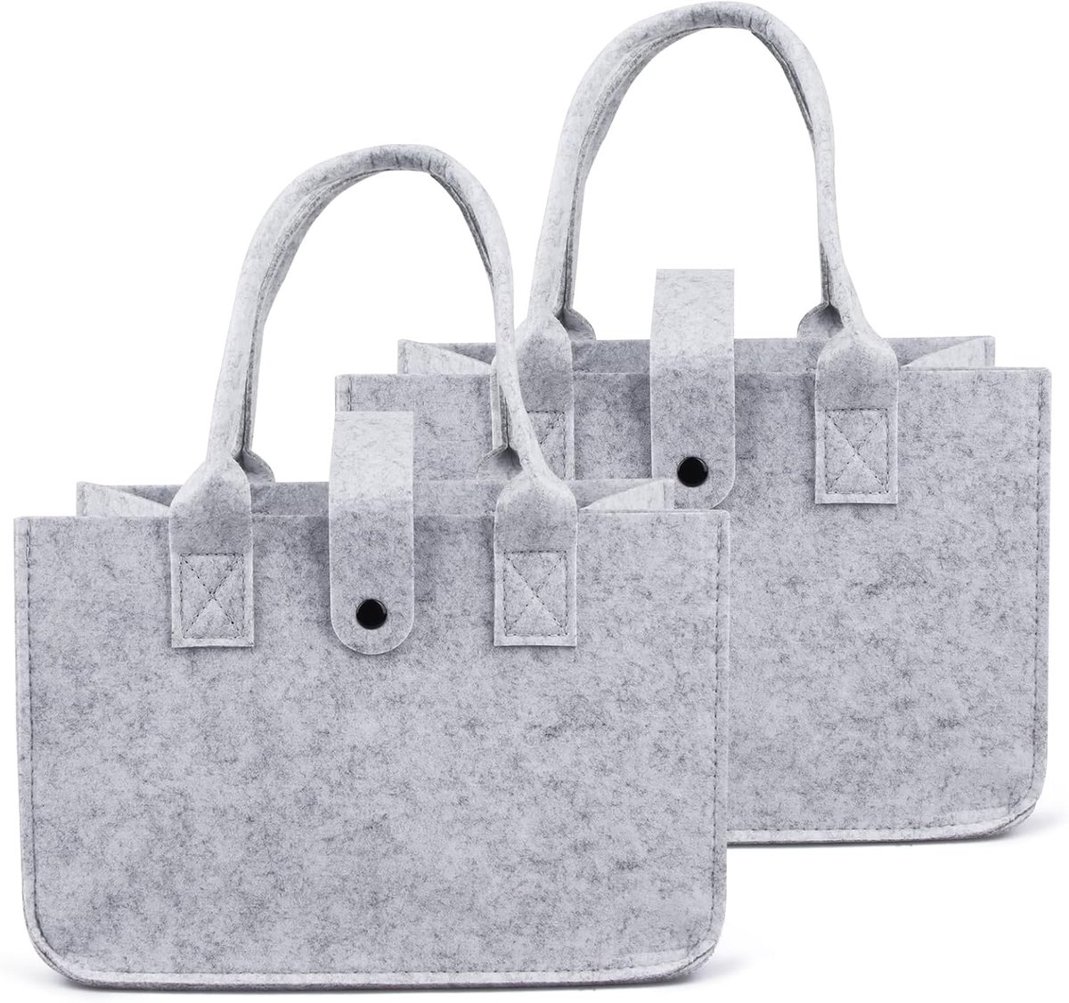 Tas, boodschappentas, vilten tas, shopper, opvouwbare vilten mand, draagtas, boodschappentas, tas vilt voor winkelen, uitgaan, opbergen, reizen, picknick