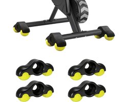 4 stuks Rocker Plate Feet, Indoor Cycling Snap Rocker Feet Adapter, Indoor Cycling Tennisballen Voetadapter, Draagbare Tuimelplaten-Fietstrainer voor Wahoo Kickr Core 1 rollentrainer, met 8