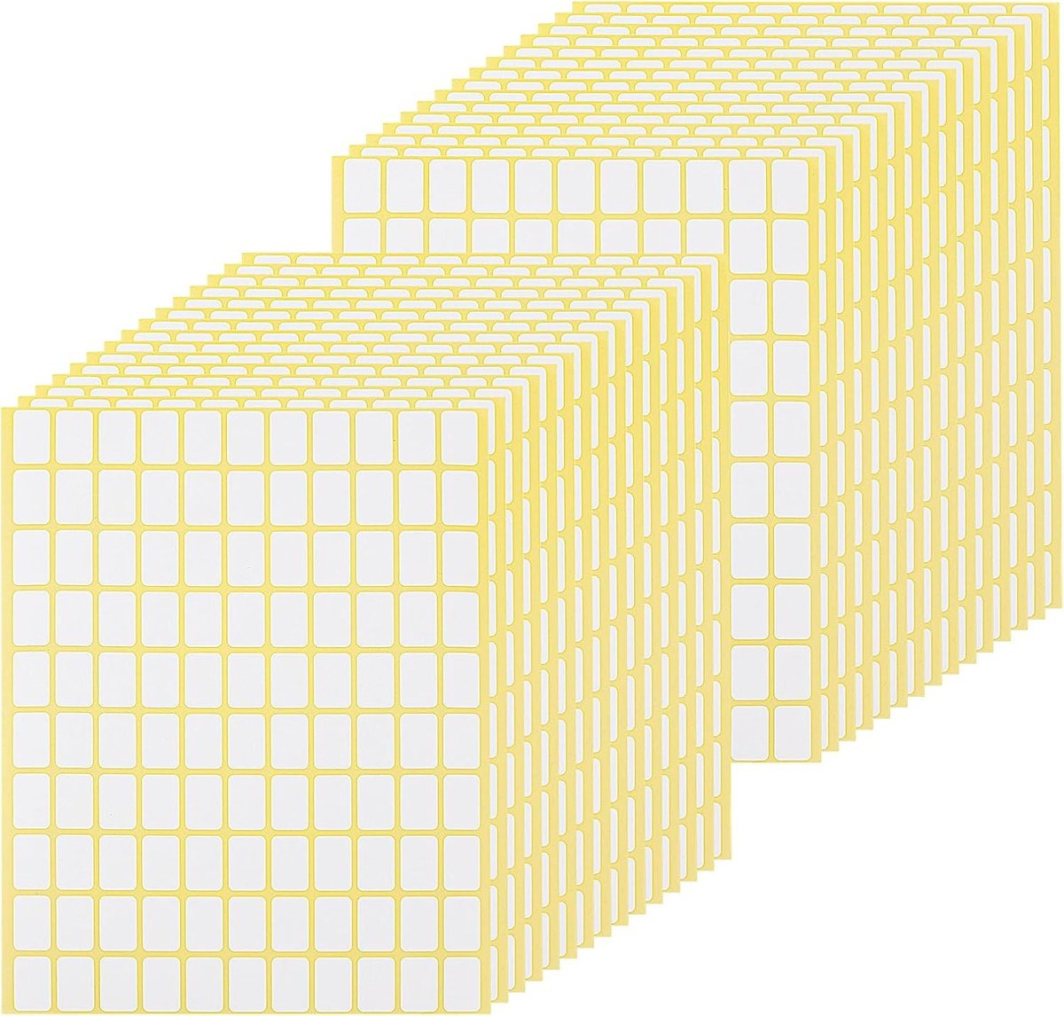 2970 Stuks 13x19mm Matte Witte Labels Stickers, Kleine Plaklabels, Hechting voor Papier, Mappen en Flessen
