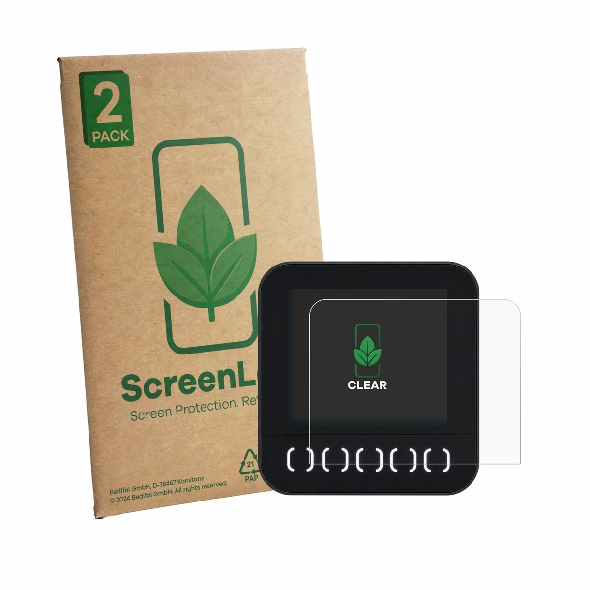 2 Stuks Screenprotector voor Först TR8D - Hoogwaardige Beschermfolie transparant