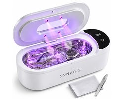 Sonaris Ultrasoon Reiniger met UV-C - 48 kHz - Gebitsreiniger voor Kunstgebit - Brillenbad - 400 ml