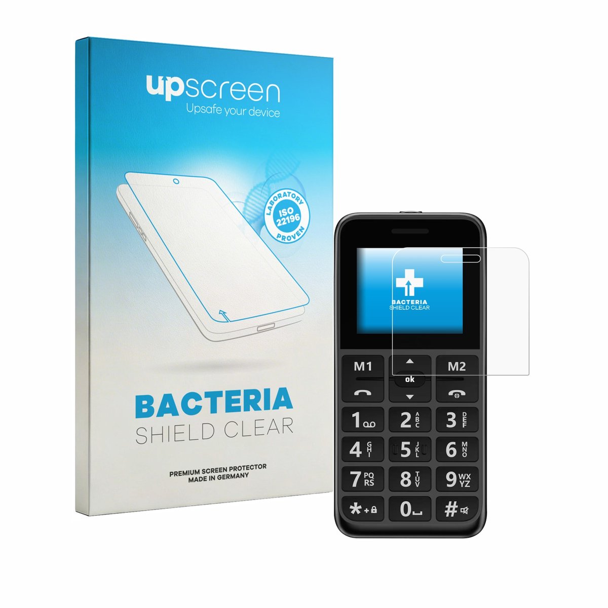 upscreen - Screenprotector voor Peaq PMP 92 - Folie Beschermfolie transparant antibacterieel