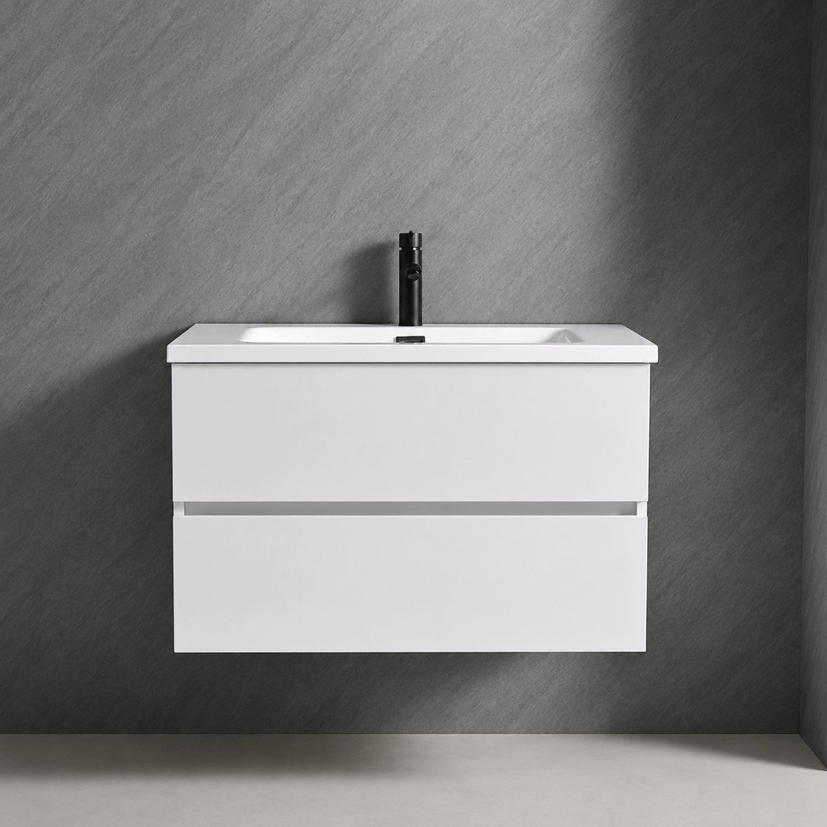 Badkamermeubel met wastafel - 60 CM - Wit - Badmeubelset - Wastafelmeubel - Vestland