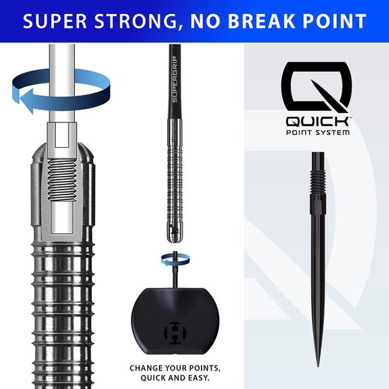 Harrows Supergrip Quick Point 90% - Dartpijlen van Harrows — afbeelding 3