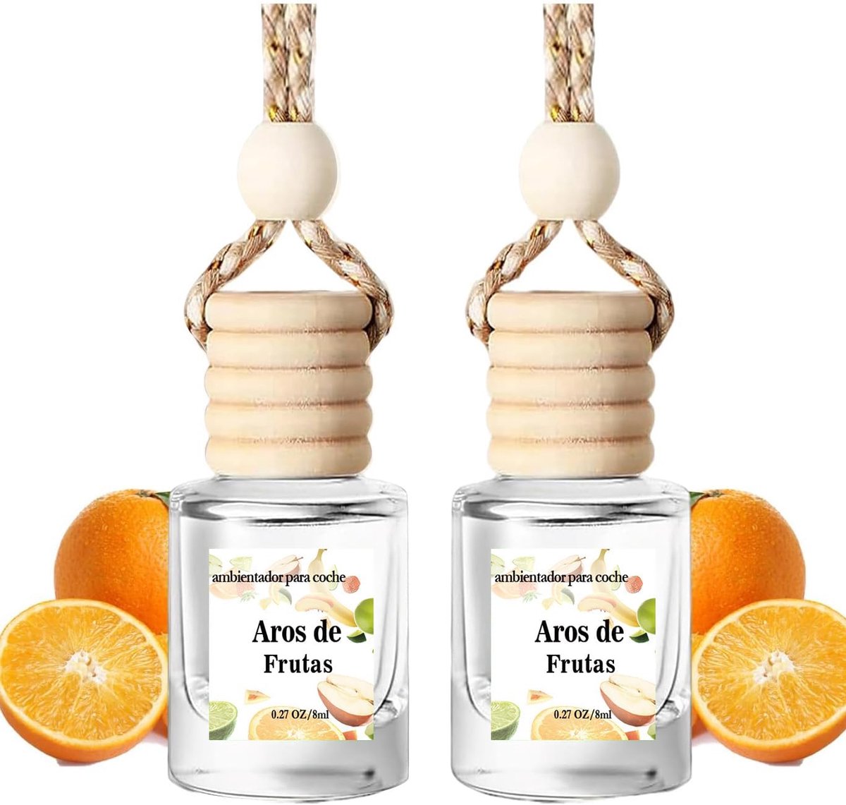 Colgante, difusor de aceites esenciales para coche, ambientador de coche para mujeres (roze + azul)