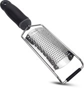 HI NATURE™ Premium Multi Rasp zester - Handrasp - Citroenrasp - Kaasrasp - Gemberrasp - Knoflookrasp | Roestvrij staal Zwart