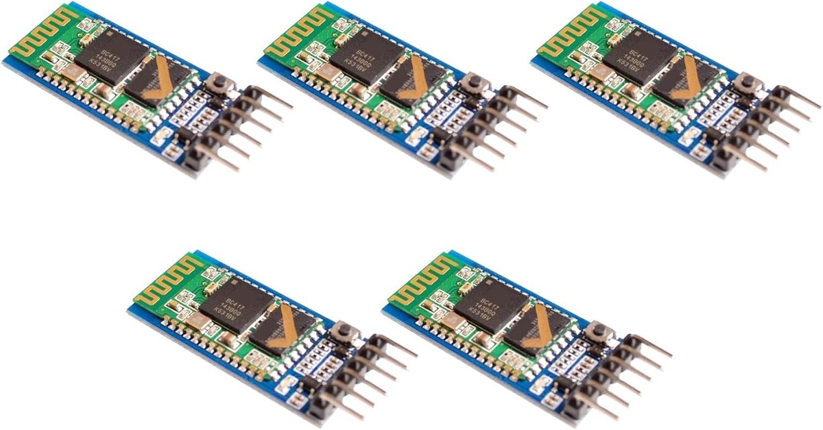 5 x HC-05 geïntegreerde bluetooth-module draadloze seriële poort-module HC05