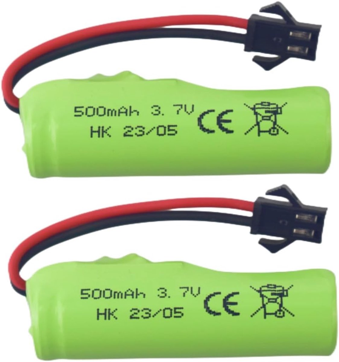 2PCS 3.7V 500mAh Lipo-batterij voor DE35 DE38 DE40 DE50 TB202 TB201 TM201 TM202 TC141 DE44 DE55 TS201 TD202 TD161 dubbelzijdige roll- op afstand bestuurde auto kinderspeelgoedauto