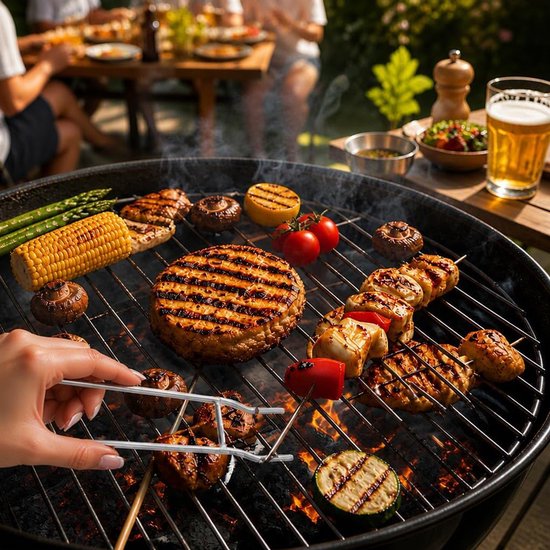 2 stuks grillroosterlifters van roestvrij staal voor grillrooster, roestvrij staal — afbeelding 3