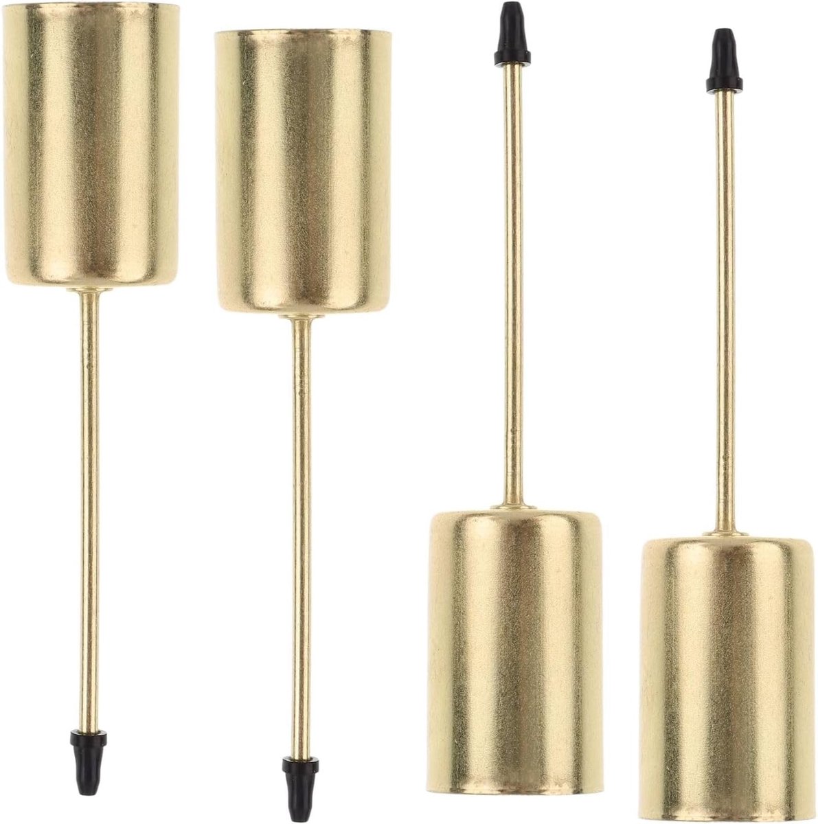 4 stuks gouden adventskrans, kaarsenhouder, staafkaars met doorn