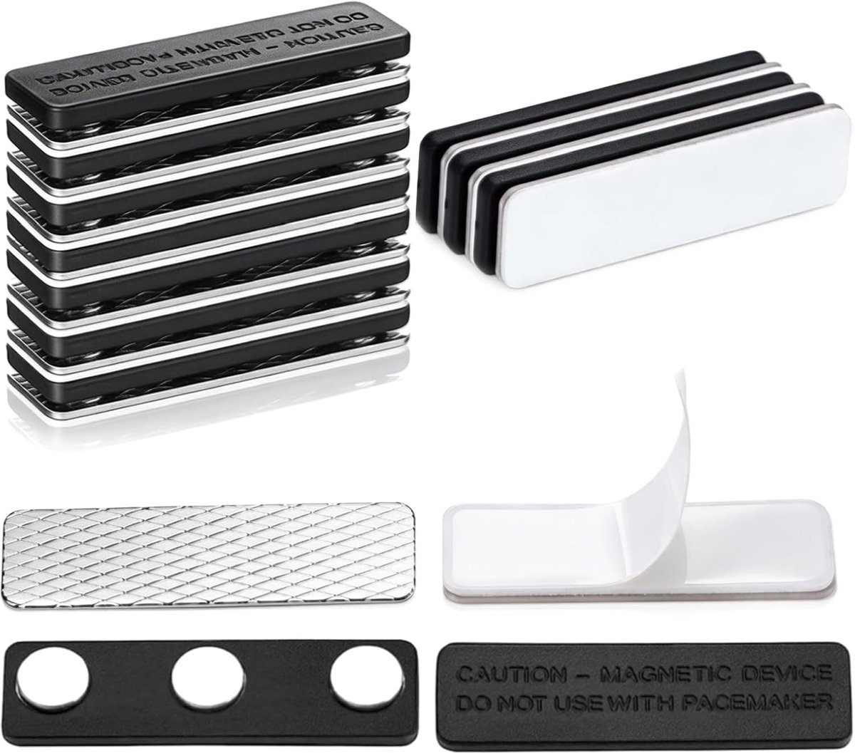 Magneetsluitingen voor gordijnen, ramen, sterke magneet voor muggennet, magneten voor gordijnen voor keuken, balkon, kantoor, insectenbescherming, zwart, 10 stuks