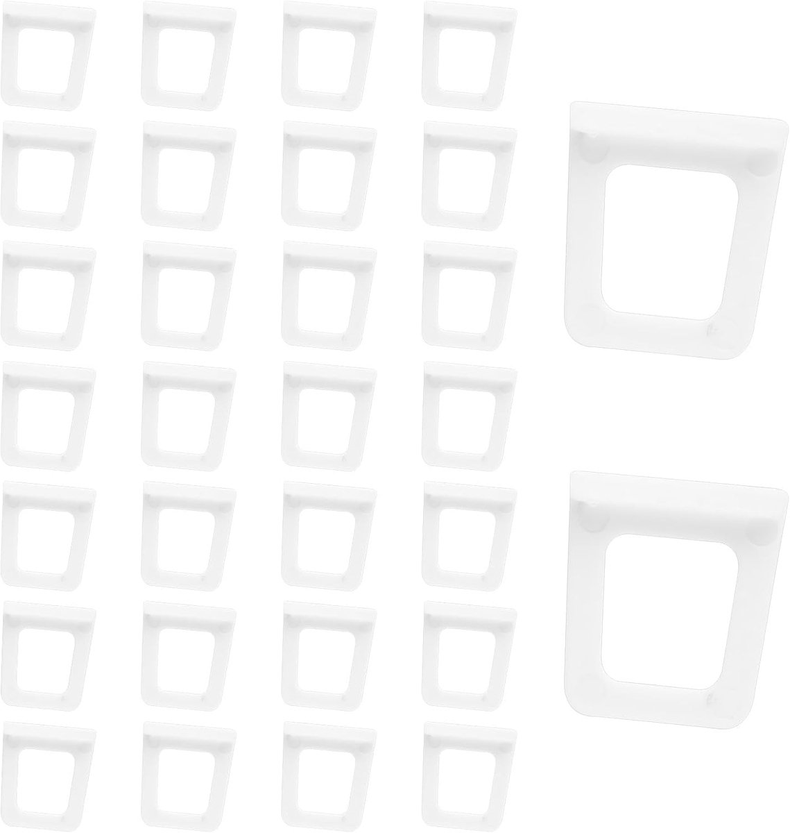 50 Stuks Raam Scherm Treklipjes, Scherm Til Clips (Wit)