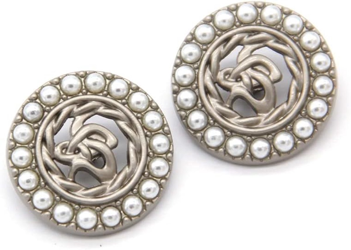 5 stuks Vintage Parelgouden Metaal Vrouwen Jas Knopen voor Kleding Garment Decoratieve Grote Knopen Naaibenodigdheden