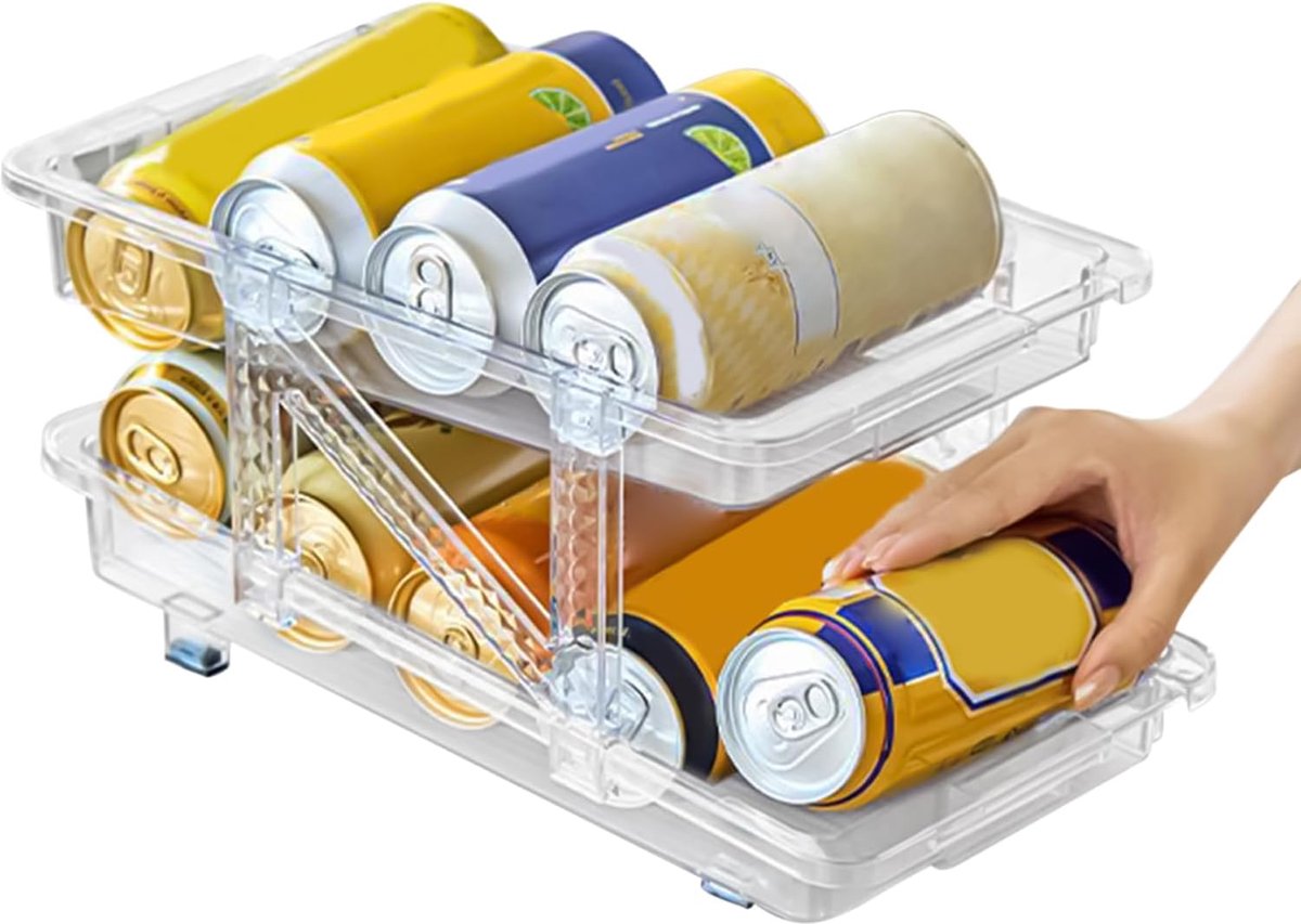 Drank Organisator Automatisch Rollend Drankblikjes- En Flessenrek