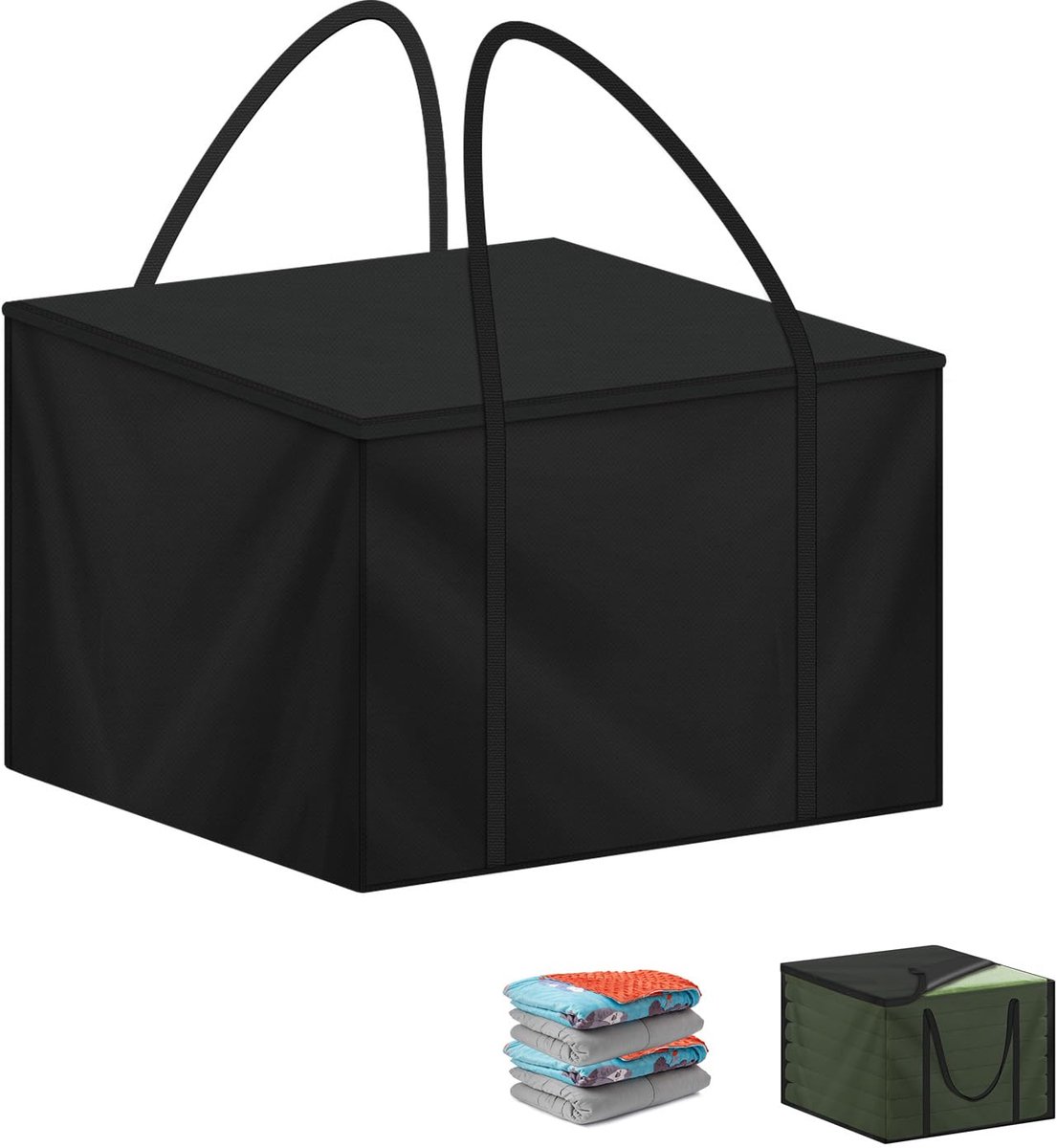 Famanu Opbergtas 80x80x60cm Beschermhoes voor Tuinkussens wit