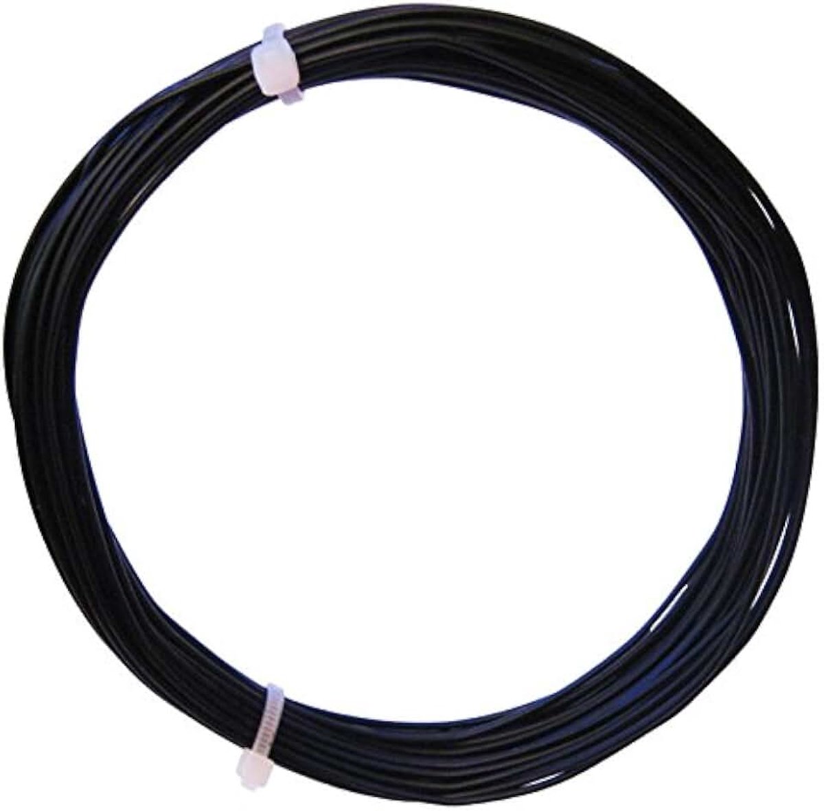 10m gevlochten koperdraad flexibel zwart 0,25mm² - Ø1,3mm
