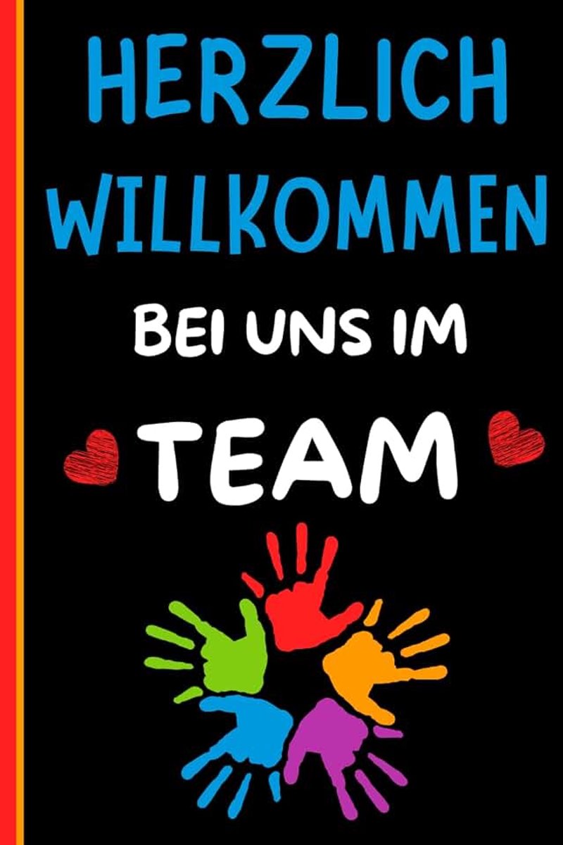 Willkommen im Team: notizblock Kleines Geschenk für neue Kollegen Geschenk Arbeitskollegen, Notizbuch für Kollege zum Neuanfang.
