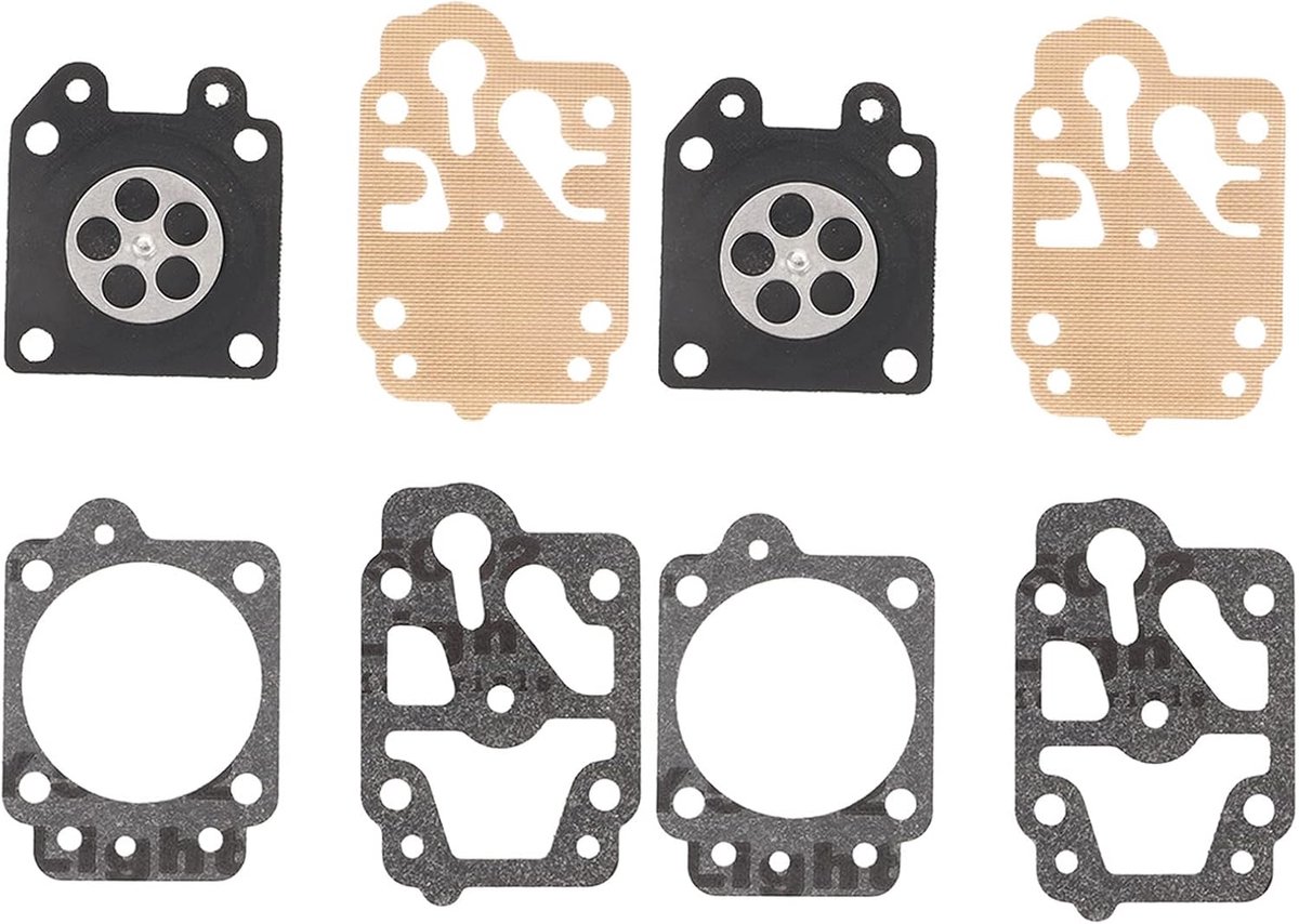 2 Set Carburateur Reparatie Rebuild Membraan Kit, Carburateur Membraan Pakking Carburateur Reparatie Rebuild Membraan Kit