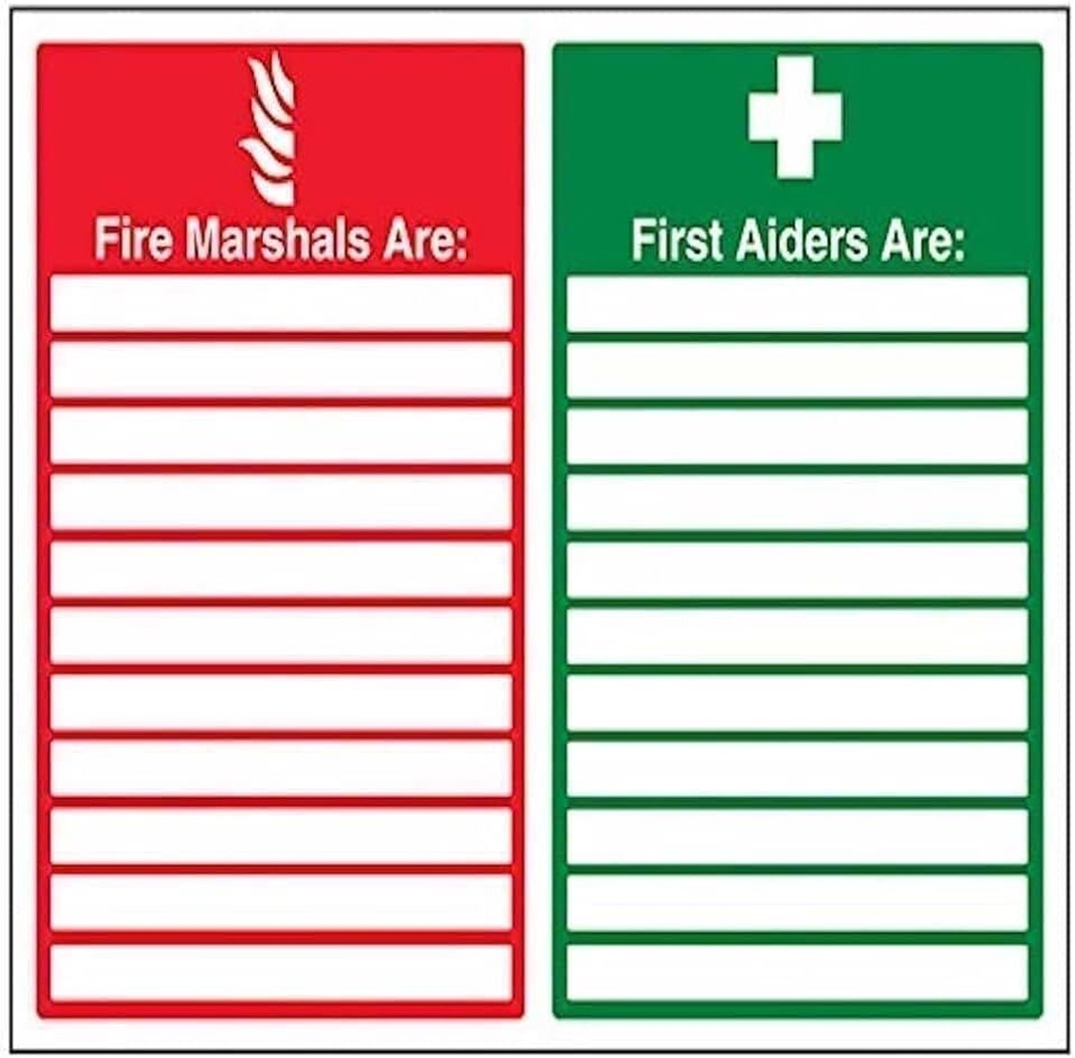 Aiders Sign - 400mm x 300mm - Zelfklevende Vinyl