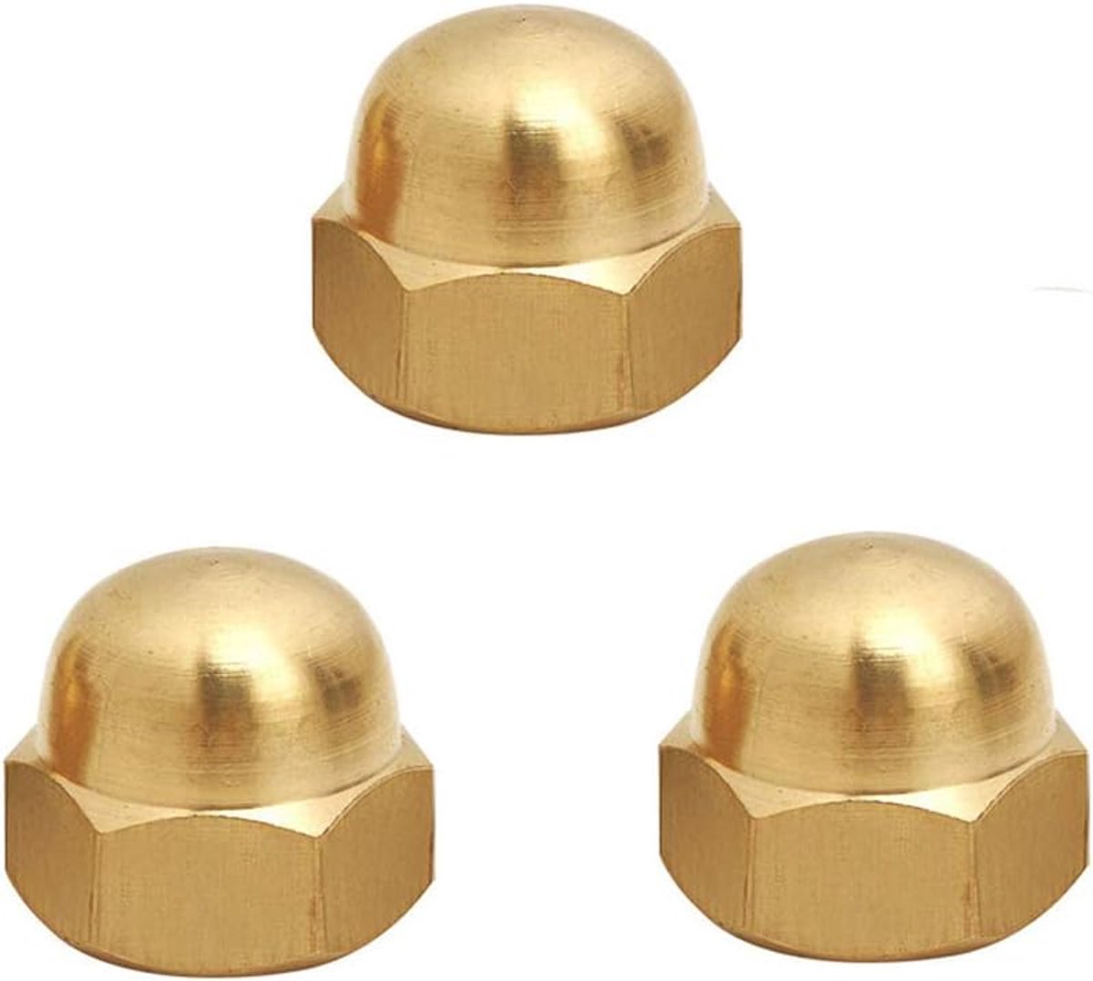 1/3/10 stks Messing Decoratieve moer Messing Cap moer M3 M4 M5 M6 M8 M10 M16 M20 (3, M8)