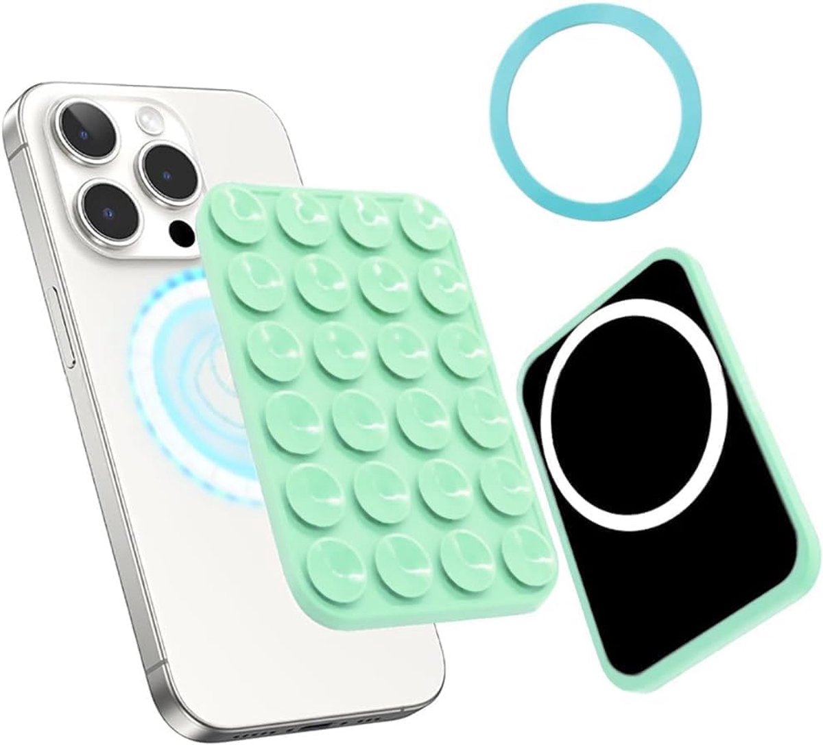 telefoonhouder, mobiele telefoonhouder, magnetisch, met magneet, draagbare telefoonstandaard met magneetplaat, universele standaard voor mobiele telefoon, tafelhouder voor smartphones