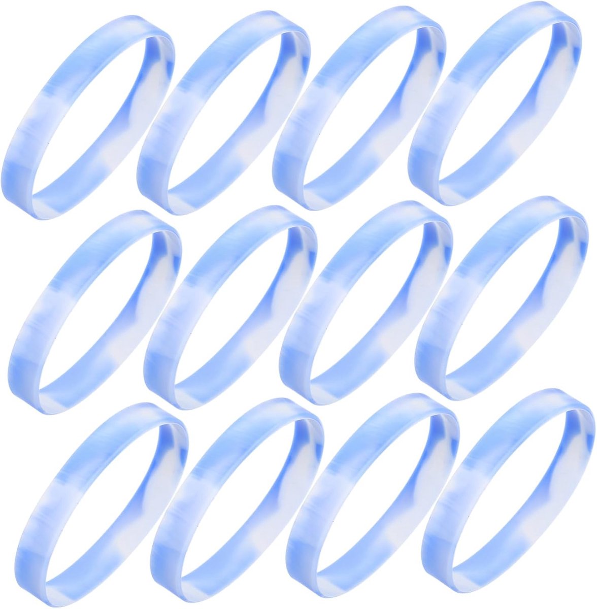 20 Stuks Silicone Id Wristbands Waterbestendig Hypoallergeen Comfortabele Armbanden voor Sport Evenementen Feestjes voor Jongen Meisje Volwassenen