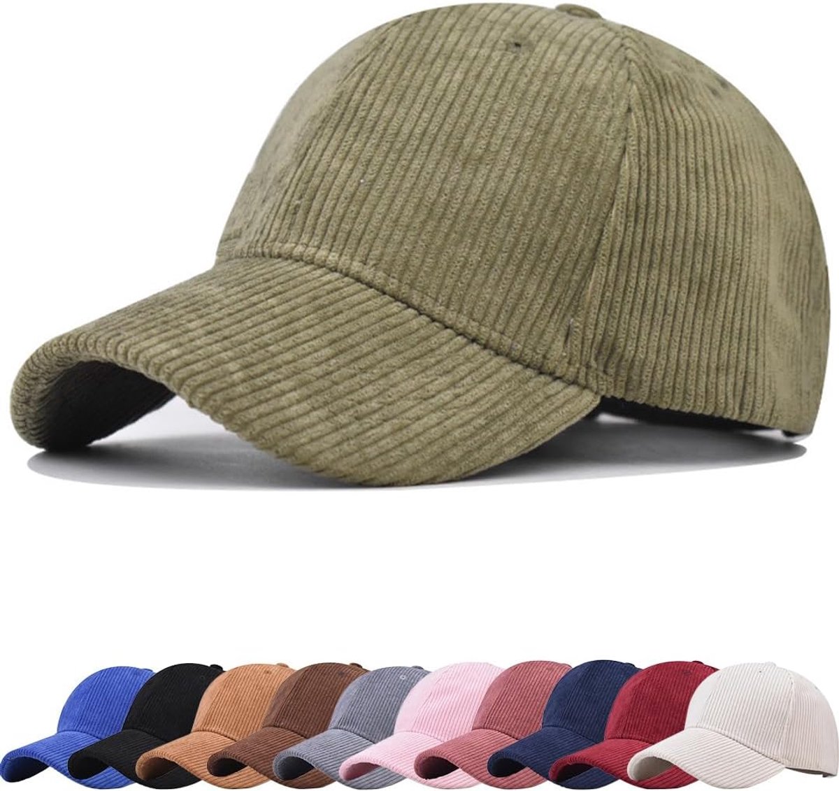 Klassieke baseballpet, wintermuts voor dames, corduroy, hoogwaardige vintage corduroy, verstelbare pet, schildpet, outdoor, uv-bescherming, pet