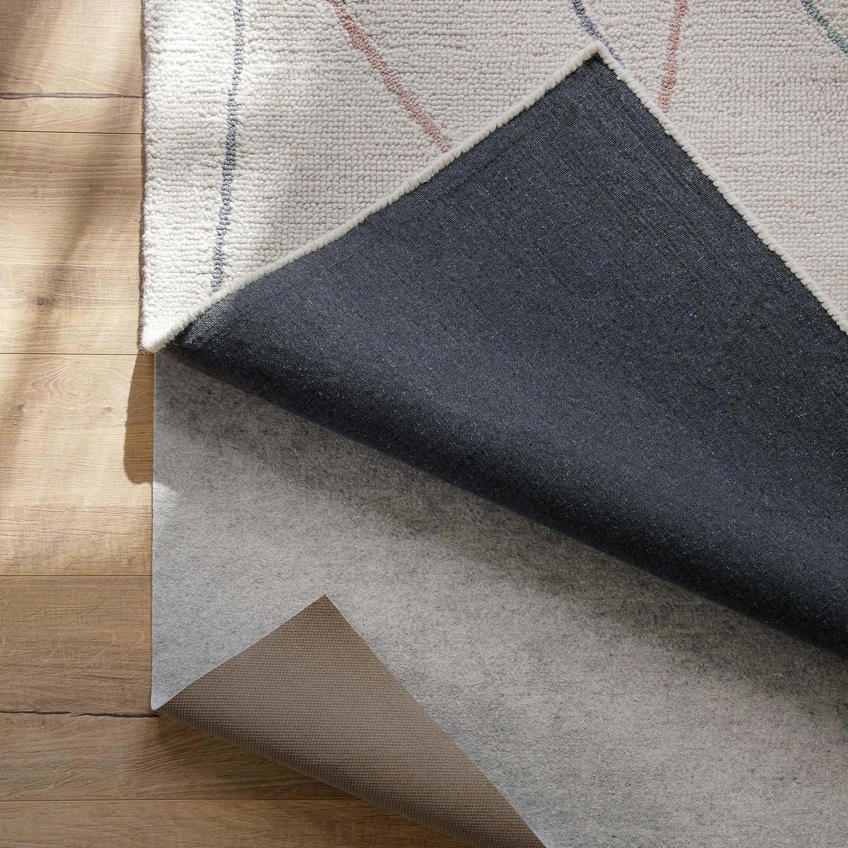 Home RugPad in verschillende diktes - antislip, wasbare onderlegger Niet alleen voor tapijten - Basic RugPad (70 x 120 cm, lichtgrijs)