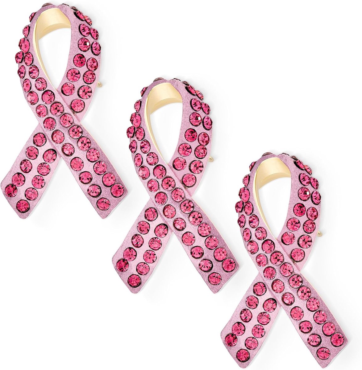 Broches En Reversspeldjes Voor Overlevenden - Zilver Roze Paars Kristal Emaille - Symbool van Ondersteuning En Overleving - Vergulde Accentjes - Doordachte Sieraden Voor Vrouwen, Emaille, Geen