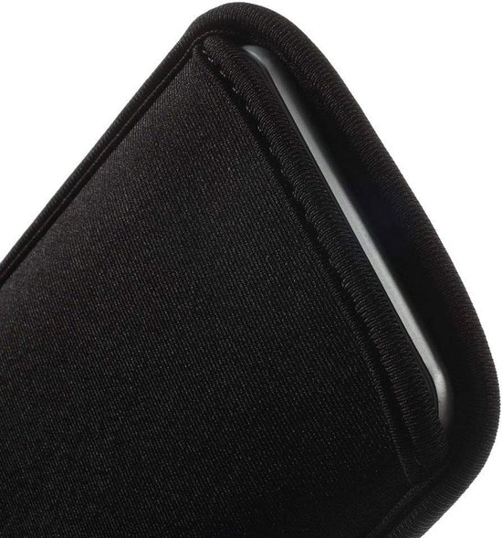 Pouch Case Neoprene Waterproof and Shockproof Sock Cover, Slim Carry Bag voor Leagoo Z7 - Black — afbeelding 5