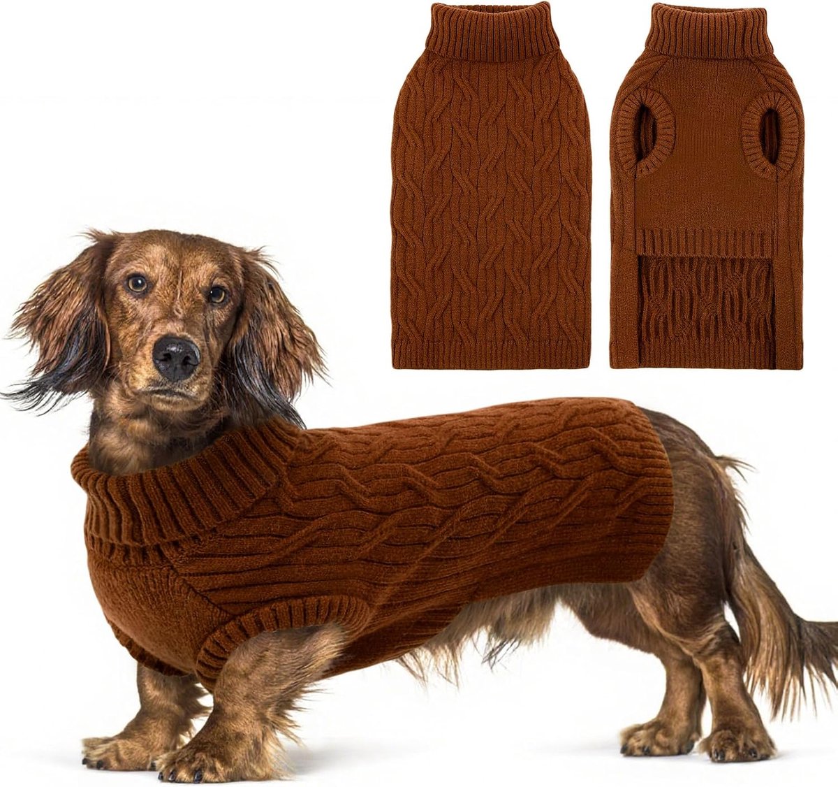 Hondentrui voor XL honden, herfst- en winterkleding, opstaande kraag
