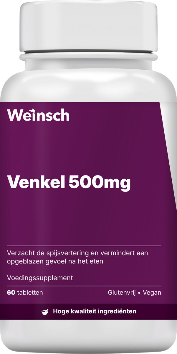 Weinsch Venkel 500mg | 800mg | 60 tabletten