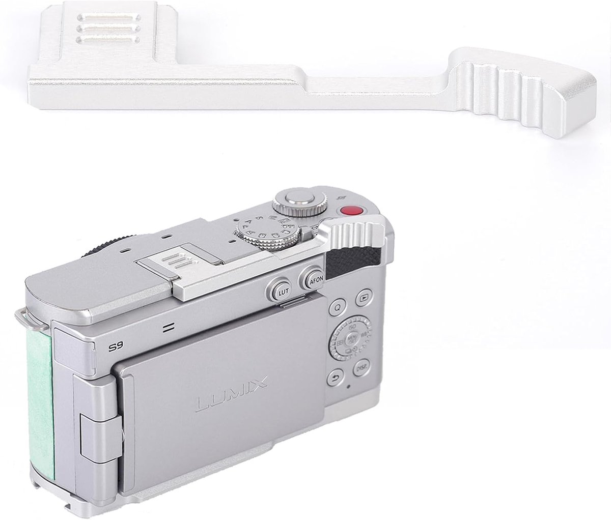 Duimgreep voor Panasonic LUMIX S9 camera, LUMIX S9 Duim Up Rest Handgreep Antislip Vingergreep, Hot Shoe Mount Duimondersteuning Verbeterde Grip voor fotografie met één hand