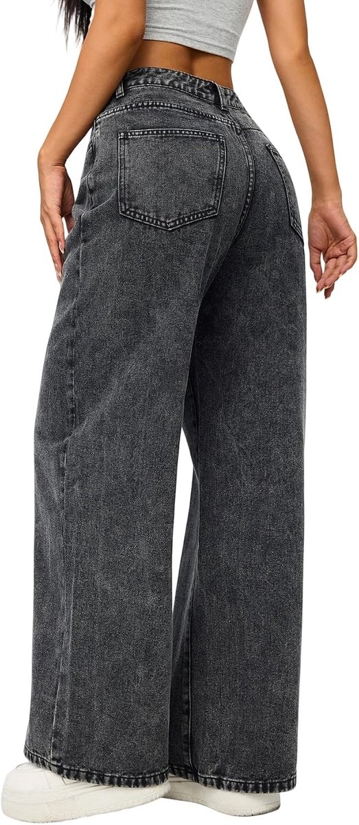 Jeans wijde pijpen denim broek vintage Y2K jaren 90 streetwear loose