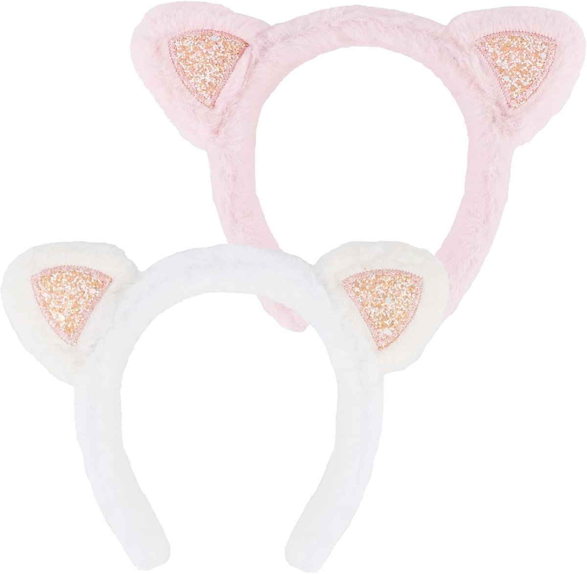 Haarband met kattenoren, 2 stuks, voor Halloween, carnaval, cosplay