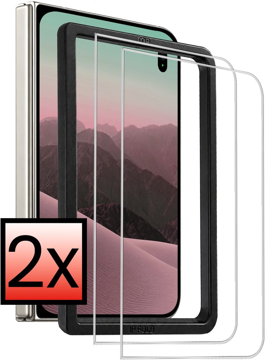 Screenprotector - 2 Stuks - Geschikt voor Apple iPhone Duo - Met Installatie Frame - Beschermglas - Gehard Glas - Tempered Glass - Screen Protector - Inclusief Montage Kit